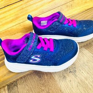Skechers Kids' Sparkle Purple Sneakers Toddler 10